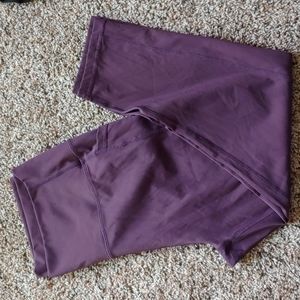 ZYIA plum pocket brilliant leggings